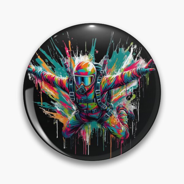 Item preview, Freefall: Vibrant Skydiver Graphic Tee. Graphic Design designed and sold by GEM STYLE.