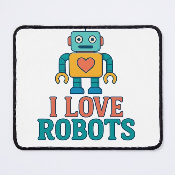 Item preview, Robot Love – AI & Futuristic Digital Art T-Shirt designed and sold by StylelnkTU.