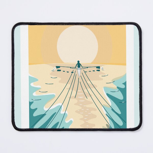 Item preview, Single Sculler at Dawn - Go With The Flow designed and sold by subrani3.