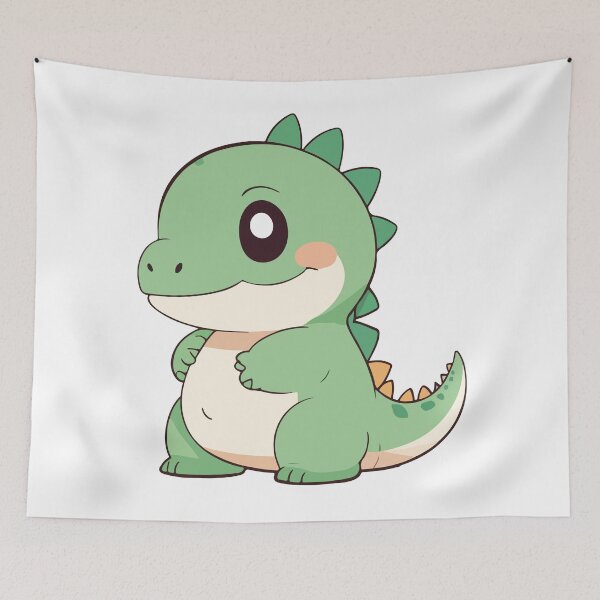 Item preview, Adorable Dino - Kawaii and Fun Illustration designed and sold by DesignMapachiss.