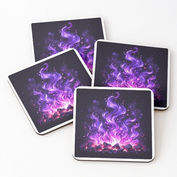 Item preview, AI-Designed Abstract Purple Flames – Bold & Mystical Artwork for Clothing, Accessories & Modern Fashion designed and sold by knalpot-design.