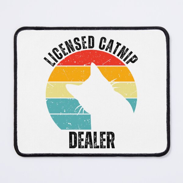 Item preview, Licensed Catnip Dealer Retro Sunset Cat Silhouette Design designed and sold by Fredster1966.