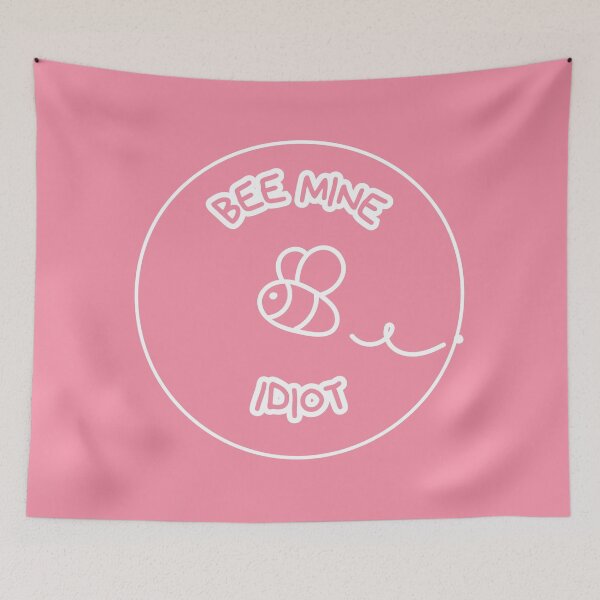 Item preview, Bee mine idiot - Funny bee design with a romantic message designed and sold by 2IdiotsDesign.