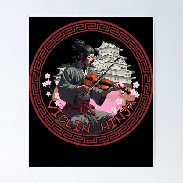 Item preview, Violin Ninja designed and sold by MixedVibes Co..
