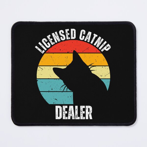 Item preview, Licensed Catnip Dealer Retro Sunset Cat Silhouette Design designed and sold by Fredster1966.