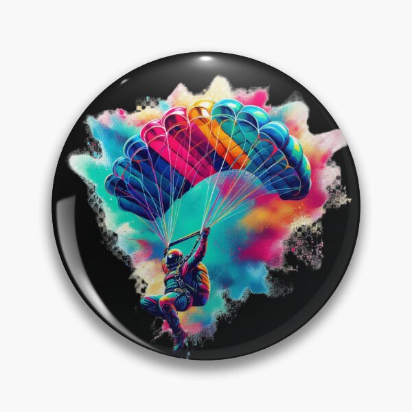 Item preview, Graffiti Skies: Vibrant Skydiver Graphic Tee. Graphic Design designed and sold by GEM STYLE.