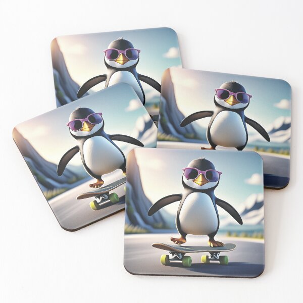 Item preview, Penguin on a skateboard designed and sold by Iumbe-610.