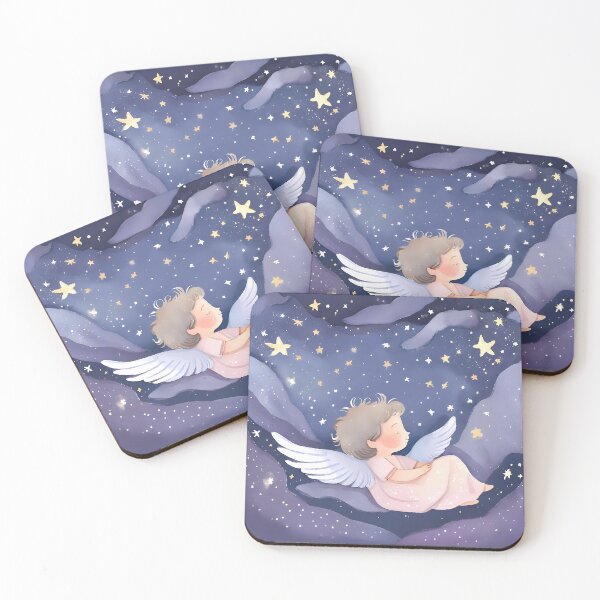 Item preview, Dreaming angel nursery artwork designed and sold by NatalieOlan.