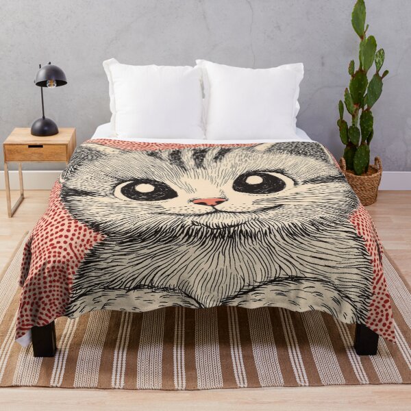 Item preview, An adorable design of a curious kitten rendered in a whimsical ink-style. designed and sold by HEMRO.