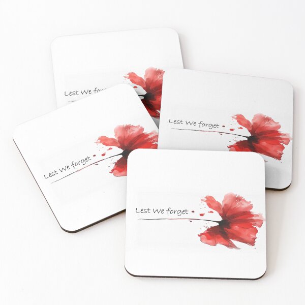 Item preview, Red Poppy Lest We Forget designed and sold by SHOESLI.