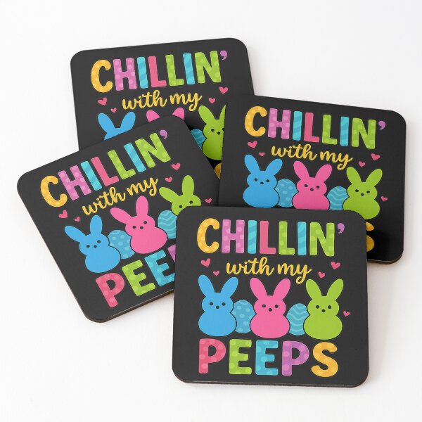 Item preview, Chillin’ with My Peeps - Cute Colorful Bunny Easter Design designed and sold by Printinusa.