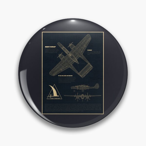 Item preview, Northrop P 61 Black Widow USAAF WW2 Aircraft Blueprint designed and sold by worldwarvintage.