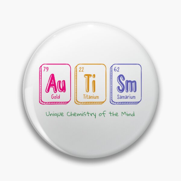 Item preview, AU-Ti-SM Autism Awareness Chemical Elements Periodic Table designed and sold by ElixirCraft.