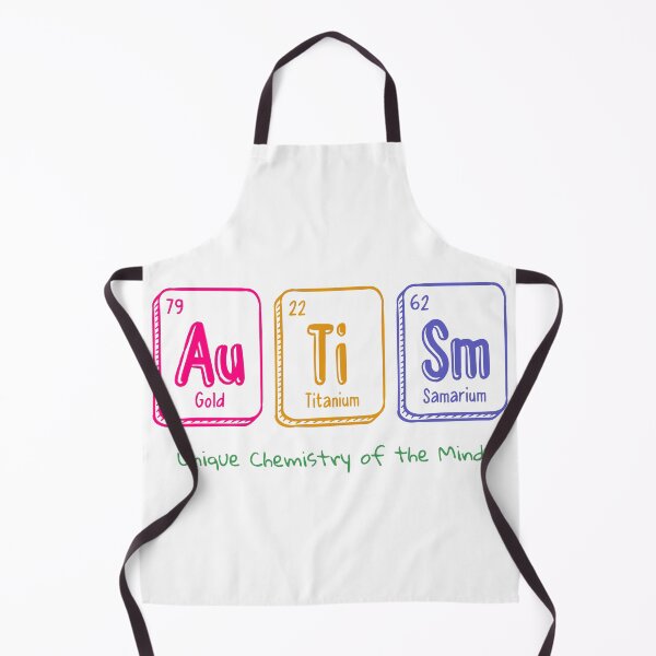 Item preview, AU-Ti-SM Autism Awareness Chemical Elements Periodic Table designed and sold by ElixirCraft.