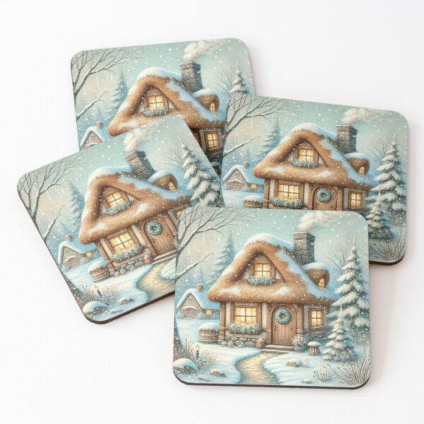 Item preview, Winter Cottagecore – Snowy Escape & Cozy Holiday Vibes designed and sold by ArtFreshStudio.