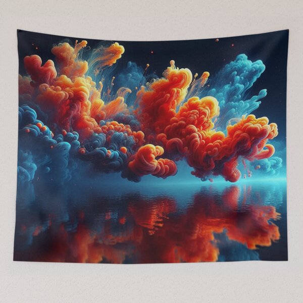 Item preview, AI-Designed Abstract Fluid Smoke Movement – Elegant & Dynamic Artwork for Clothing, Accessories & Modern Fashion designed and sold by knalpot-design.