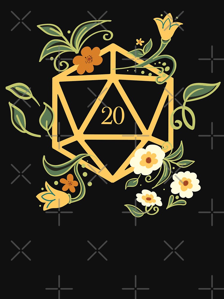 Plant Lovers Polyhedral D20 Dice Tabletop RPG by pixeptional
