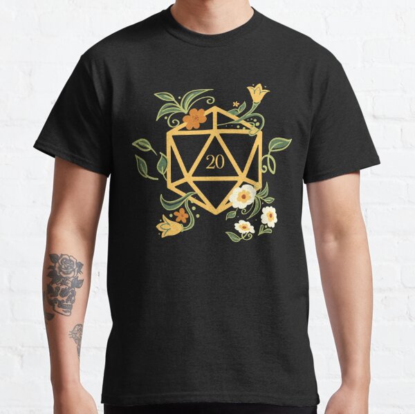 Plant Lovers Polyhedral D20 Dice Tabletop RPG Classic T-Shirt