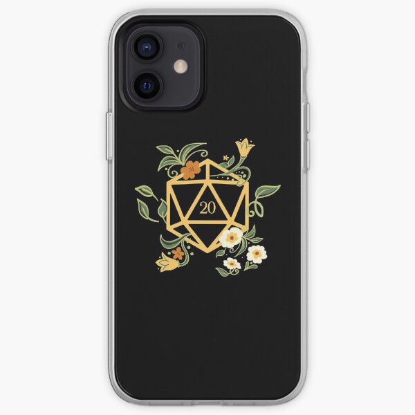 Plant Lovers Polyhedral D20 Dice Tabletop RPG iPhone Soft Case