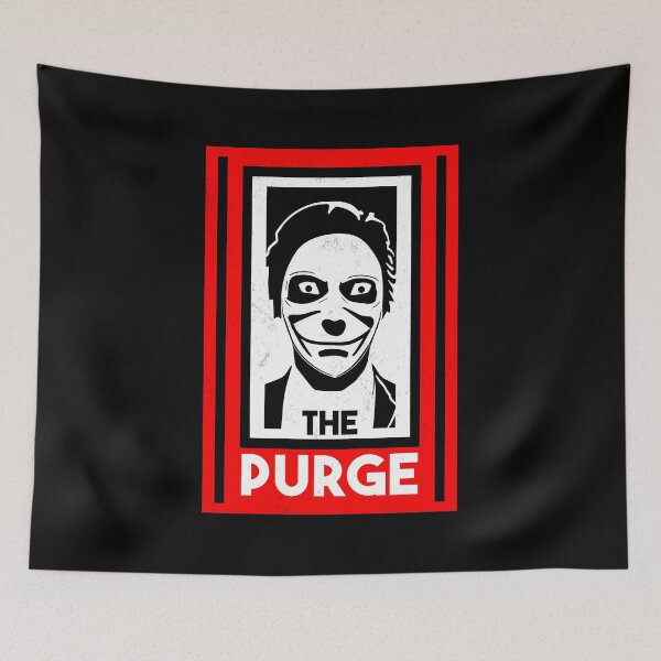 Item preview, The Purge Minimalist Poster designed and sold by ArtFactoryAI.