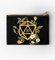 Plant Lovers Polyhedral D20 Dice Tabletop RPG Zipper Pouch