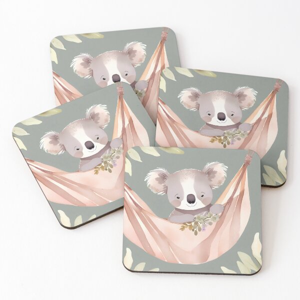 Item preview, Koala in hammock nursery print designed and sold by NatalieOlan.