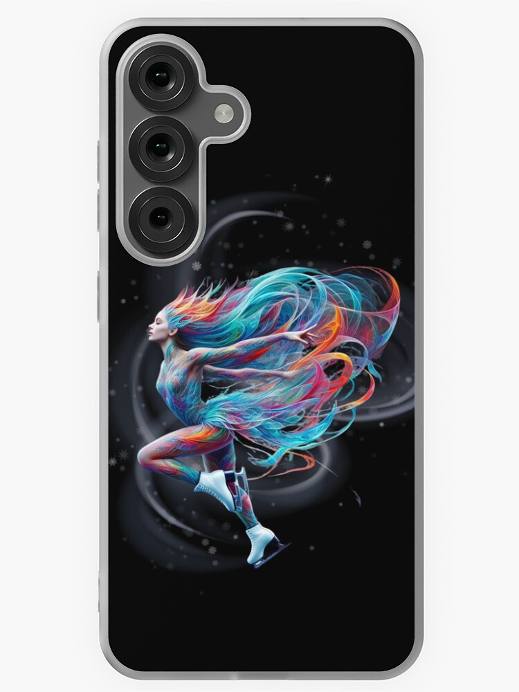 Thumbnail 1 of 4, Samsung Galaxy Phone Case, Ice Skating, Fun abstract design , Best Day Ever. Sport designed and sold by GEM-Art-to-Wear.