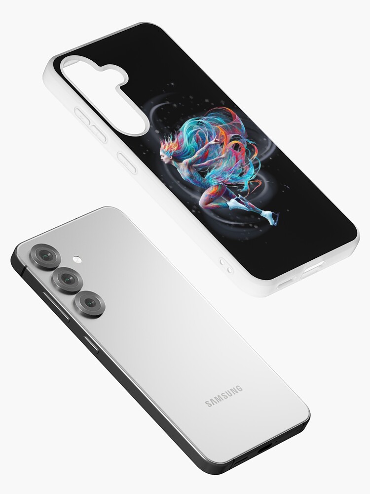 Thumbnail 2 of 4, Samsung Galaxy Phone Case, Ice Skating, Fun abstract design , Best Day Ever. Sport designed and sold by GEM-Art-to-Wear.