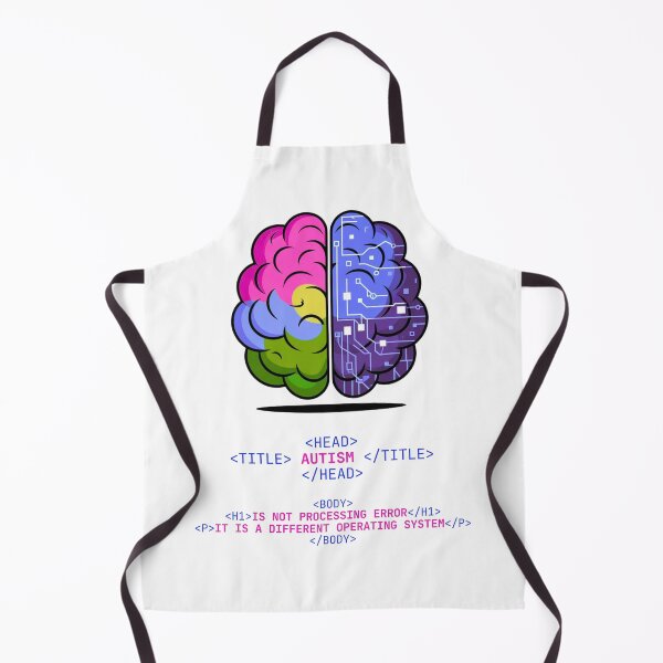 Item preview, Autism is not processing error ASD Awareness HTML CSS designed and sold by ElixirCraft.