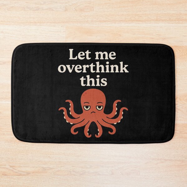 Item preview, Overthinking Octopus Sticker - Anxiety Humor Art designed and sold by LaserKey.