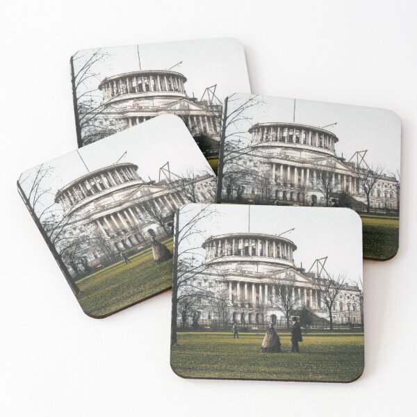 Item preview, US Capitol Under Construction (1859) designed and sold by 19th Century in Color.