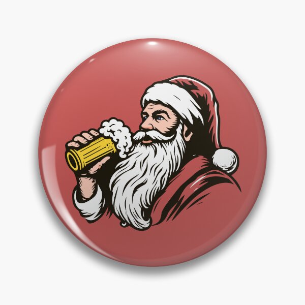 Item preview, Santa Drinking a Holiday Beer designed and sold by ArtFactoryAI.