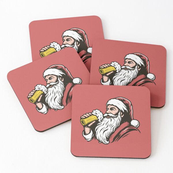 Item preview, Santa Drinking a Holiday Beer designed and sold by ArtFactoryAI.