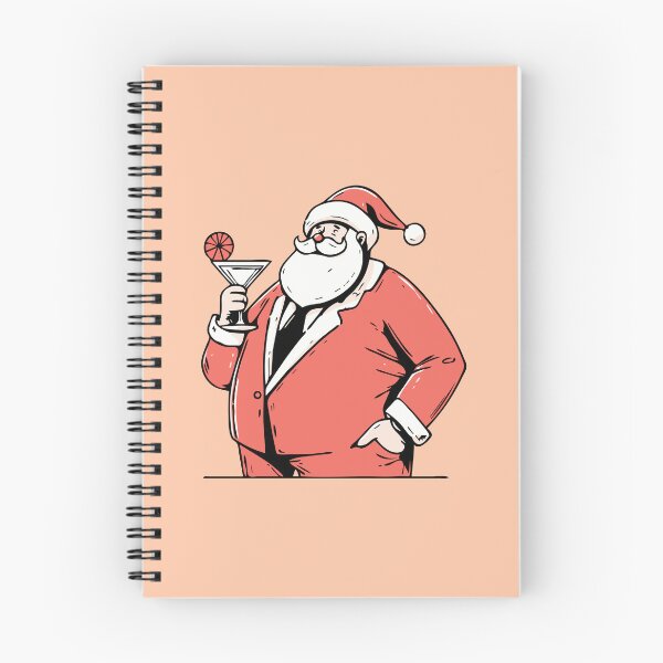 Item preview, Retro Santa Enjoying a Cocktail designed and sold by ArtFactoryAI.