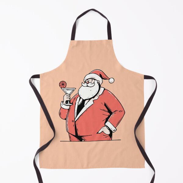 Item preview, Retro Santa Enjoying a Cocktail designed and sold by ArtFactoryAI.