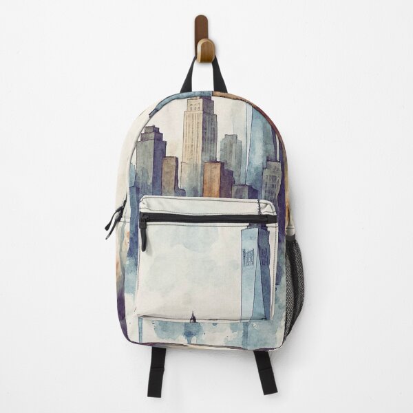 Item preview, Sky of Steel – New York in Watercolor designed and sold by M-Masterpieces.
