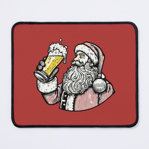 Item preview, Santa Drinking a Holiday Beer designed and sold by ArtFactoryAI.