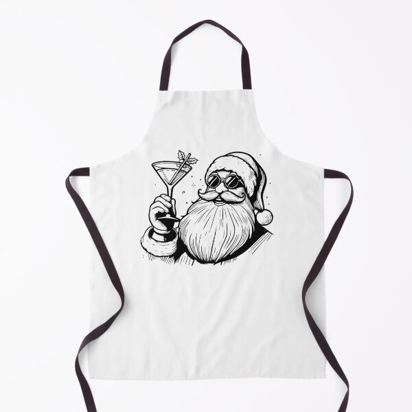Item preview, Santa Drinking a Holiday Martini designed and sold by ArtFactoryAI.