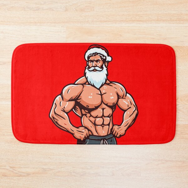 Item preview, Sexy Muscular Santa Daddy designed and sold by ArtFactoryAI.