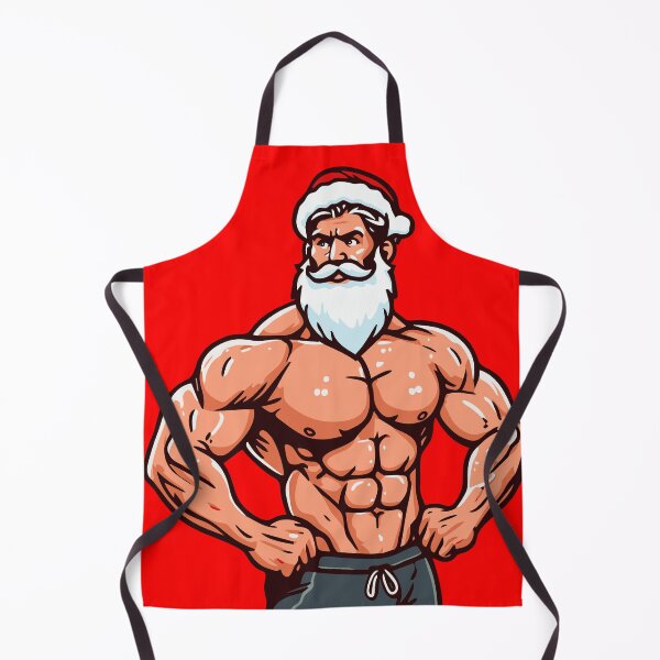 Item preview, Sexy Muscular Santa Daddy designed and sold by ArtFactoryAI.