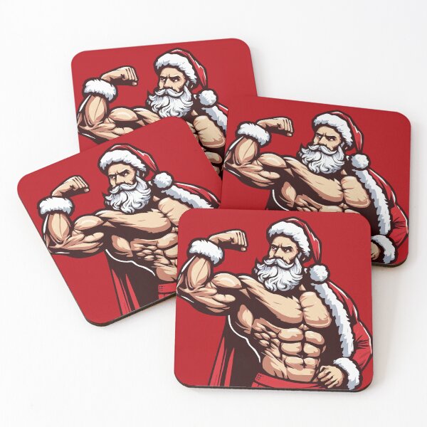 Item preview, Sexy Muscular Santa Daddy designed and sold by ArtFactoryAI.