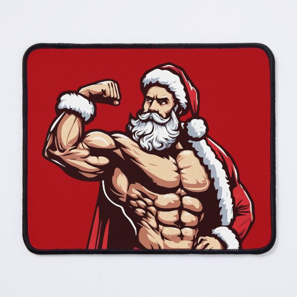 Item preview, Sexy Muscular Santa Daddy designed and sold by ArtFactoryAI.