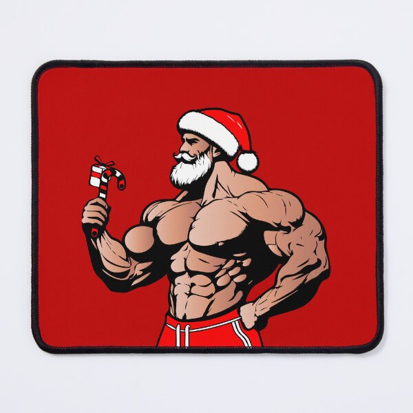 Item preview, Sexy Muscular Santa Daddy designed and sold by ArtFactoryAI.