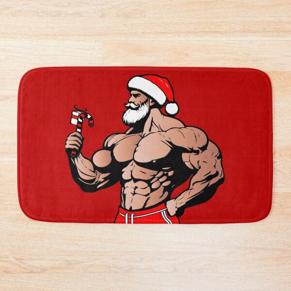 Item preview, Sexy Muscular Santa Daddy designed and sold by ArtFactoryAI.