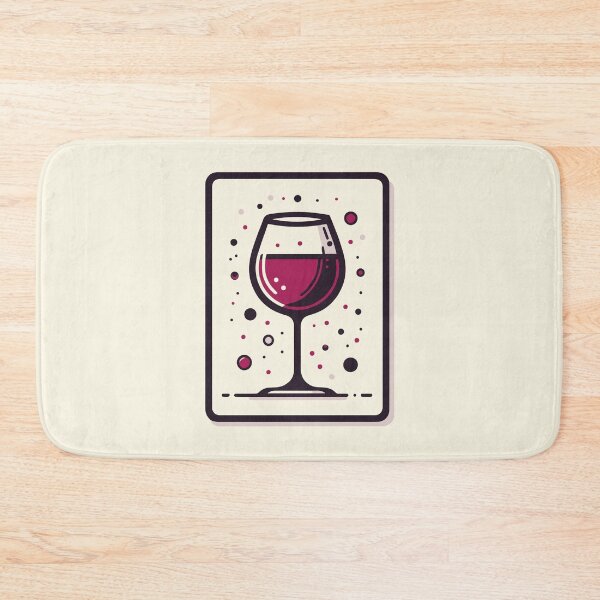 Item preview, Red Wine Minimalist Art designed and sold by ArtFactoryAI.