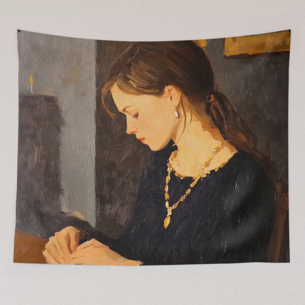Item preview, Gold jewelry | Post-impressionist painting style designed and sold by ComicsFactory.