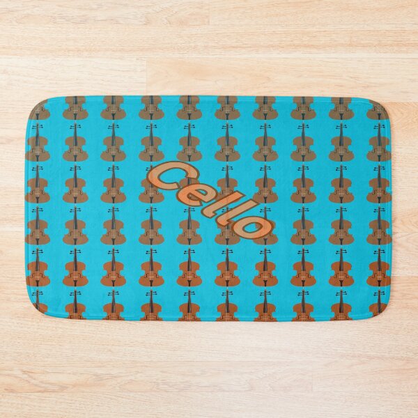Item preview, The Cello In Turquoise & Brown  designed and sold by BrightrDayMusicArt.