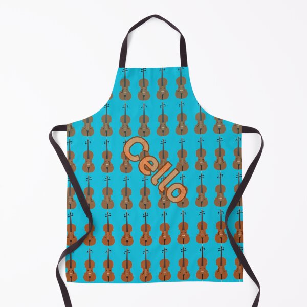 Item preview, The Cello In Turquoise & Brown  designed and sold by BrightrDayMusicArt.