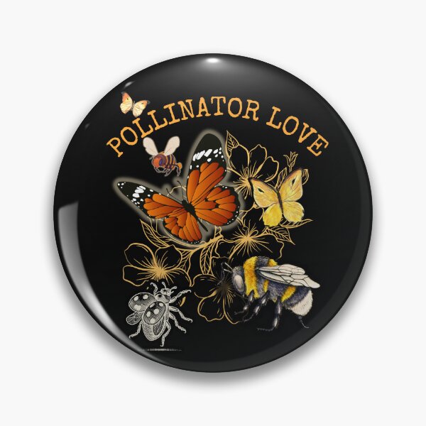 Item preview, Pollinator Love Butterflies Bumblebees Colorful Design designed and sold by EarthArtDesigns.