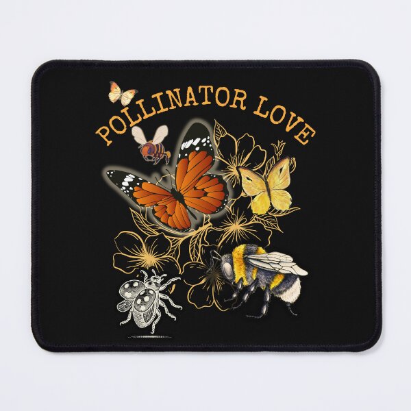 Item preview, Pollinator Love Butterflies Bumblebees Colorful Design designed and sold by EarthArtDesigns.